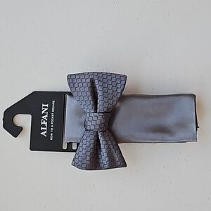 Alfani bow tie and pocket square NWT